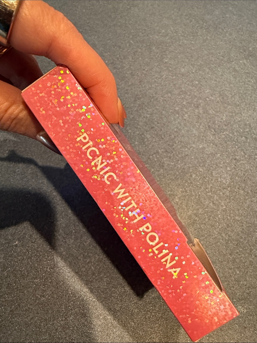 Red Aspen Pink Glitter Press-On Nails — Ready-to-Wear Manicure - Picture 2 of 3